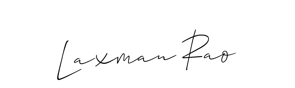 Use a signature maker to create a handwritten signature online. With this signature software, you can design (Allison_Script) your own signature for name Laxman Rao. Laxman Rao signature style 2 images and pictures png