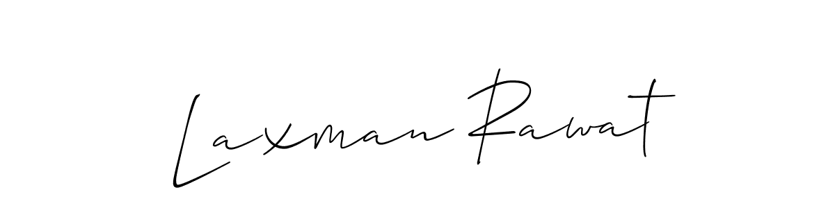 Make a beautiful signature design for name Laxman Rawat. With this signature (Allison_Script) style, you can create a handwritten signature for free. Laxman Rawat signature style 2 images and pictures png