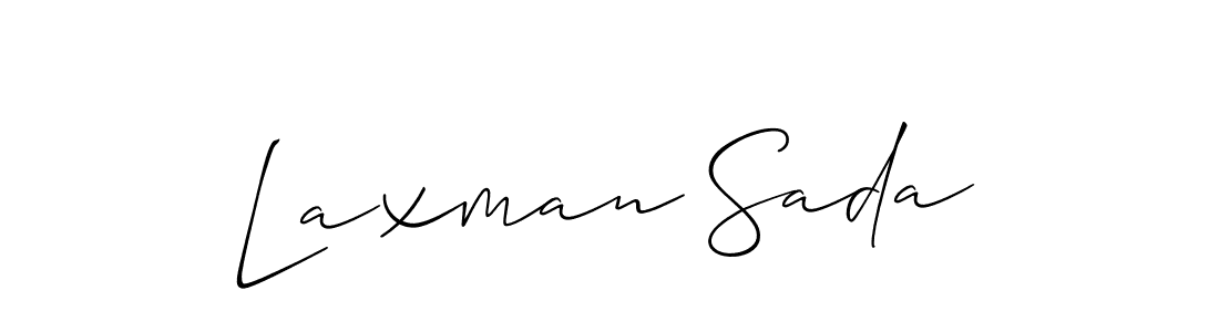 Laxman Sada stylish signature style. Best Handwritten Sign (Allison_Script) for my name. Handwritten Signature Collection Ideas for my name Laxman Sada. Laxman Sada signature style 2 images and pictures png