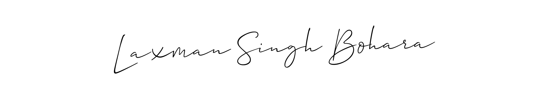 You should practise on your own different ways (Allison_Script) to write your name (Laxman Singh Bohara) in signature. don't let someone else do it for you. Laxman Singh Bohara signature style 2 images and pictures png