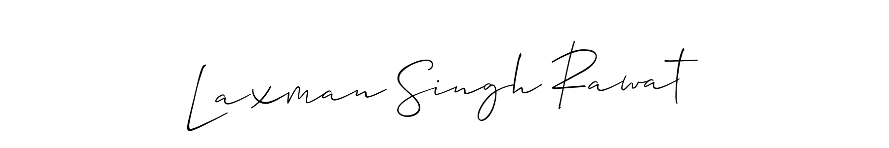 Use a signature maker to create a handwritten signature online. With this signature software, you can design (Allison_Script) your own signature for name Laxman Singh Rawat. Laxman Singh Rawat signature style 2 images and pictures png