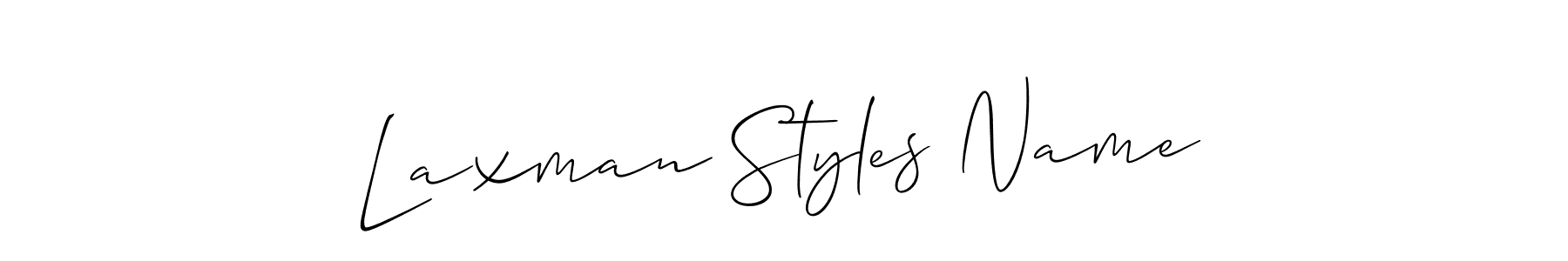 It looks lik you need a new signature style for name Laxman Styles Name. Design unique handwritten (Allison_Script) signature with our free signature maker in just a few clicks. Laxman Styles Name signature style 2 images and pictures png