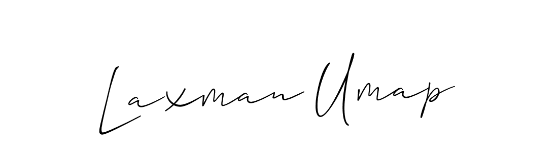 if you are searching for the best signature style for your name Laxman Umap. so please give up your signature search. here we have designed multiple signature styles  using Allison_Script. Laxman Umap signature style 2 images and pictures png