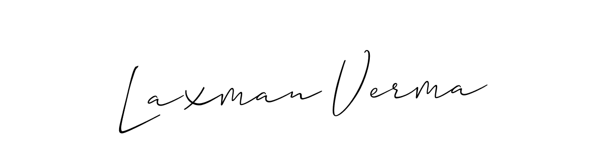 if you are searching for the best signature style for your name Laxman Verma. so please give up your signature search. here we have designed multiple signature styles  using Allison_Script. Laxman Verma signature style 2 images and pictures png