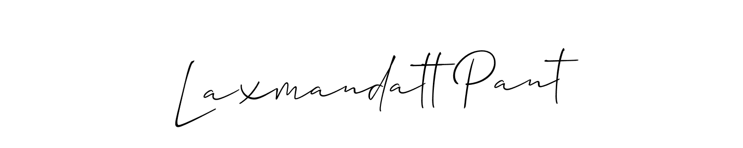 It looks lik you need a new signature style for name Laxmandatt Pant. Design unique handwritten (Allison_Script) signature with our free signature maker in just a few clicks. Laxmandatt Pant signature style 2 images and pictures png