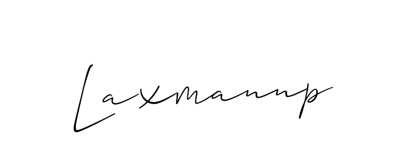 How to make Laxmannp signature? Allison_Script is a professional autograph style. Create handwritten signature for Laxmannp name. Laxmannp signature style 2 images and pictures png