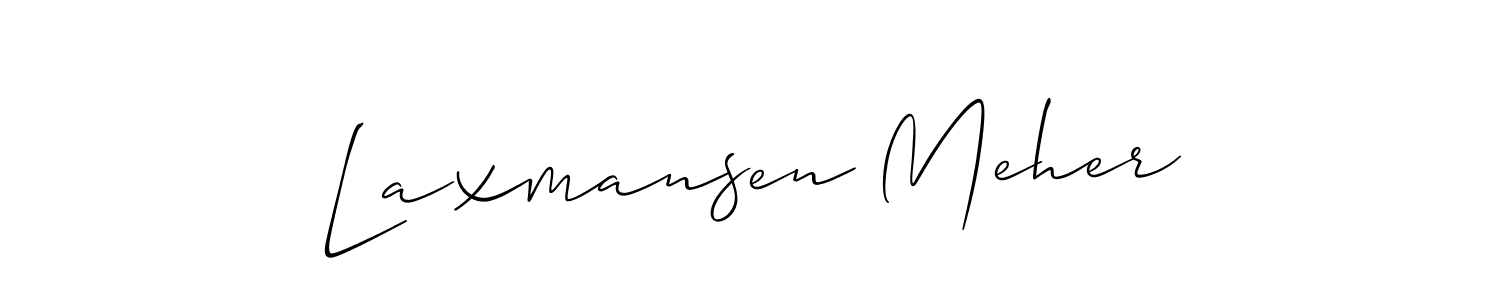Make a beautiful signature design for name Laxmansen Meher. Use this online signature maker to create a handwritten signature for free. Laxmansen Meher signature style 2 images and pictures png