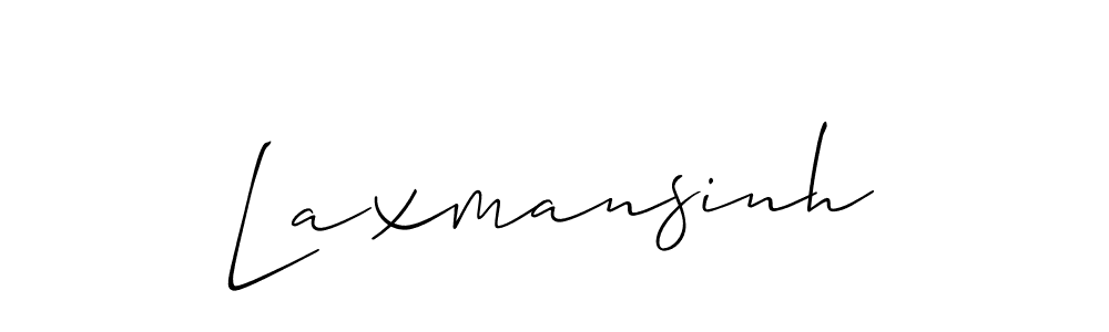 Use a signature maker to create a handwritten signature online. With this signature software, you can design (Allison_Script) your own signature for name Laxmansinh. Laxmansinh signature style 2 images and pictures png