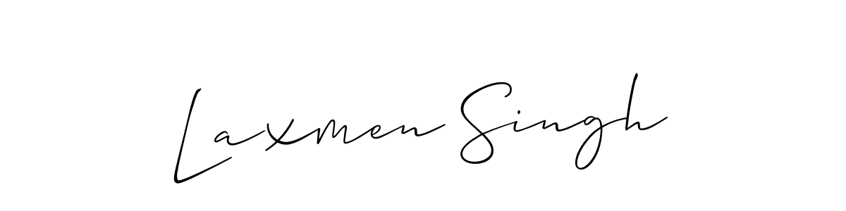 Create a beautiful signature design for name Laxmen Singh. With this signature (Allison_Script) fonts, you can make a handwritten signature for free. Laxmen Singh signature style 2 images and pictures png