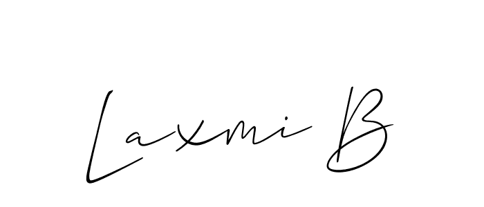 Best and Professional Signature Style for Laxmi B. Allison_Script Best Signature Style Collection. Laxmi B signature style 2 images and pictures png