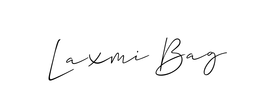 Use a signature maker to create a handwritten signature online. With this signature software, you can design (Allison_Script) your own signature for name Laxmi Bag. Laxmi Bag signature style 2 images and pictures png