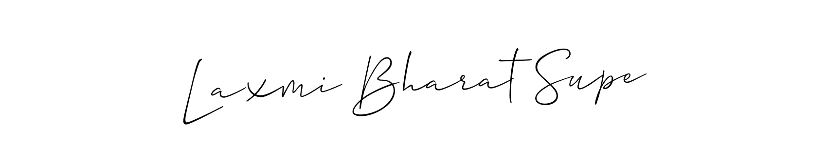 Also we have Laxmi Bharat Supe name is the best signature style. Create professional handwritten signature collection using Allison_Script autograph style. Laxmi Bharat Supe signature style 2 images and pictures png