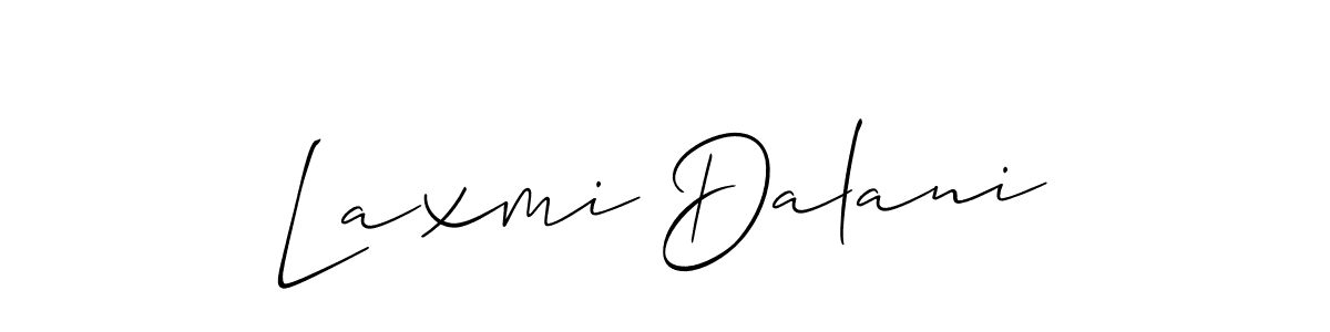 The best way (Allison_Script) to make a short signature is to pick only two or three words in your name. The name Laxmi Dalani include a total of six letters. For converting this name. Laxmi Dalani signature style 2 images and pictures png