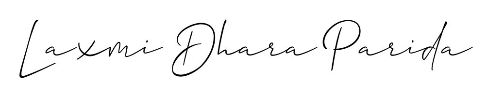 Designed for modern professionals: Laxmi Dhara Parida name signature crafted with Allison_Script script. Ready for digital PDF workflows. Laxmi Dhara Parida signature style 2 images and pictures png