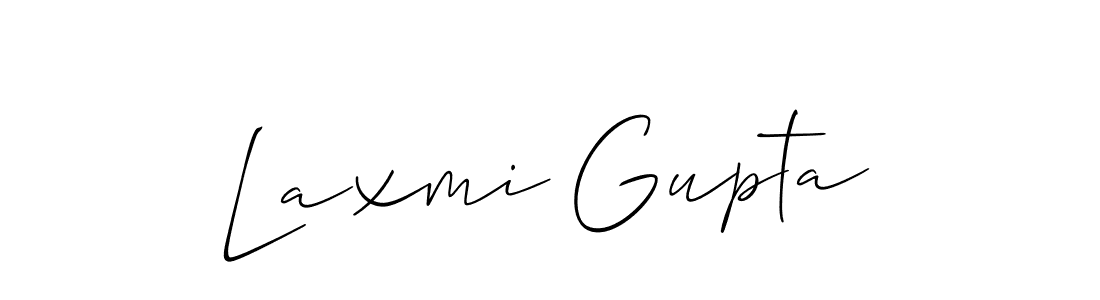 Also You can easily find your signature by using the search form. We will create Laxmi Gupta name handwritten signature images for you free of cost using Allison_Script sign style. Laxmi Gupta signature style 2 images and pictures png
