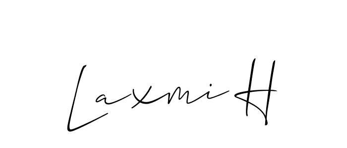 Similarly Allison_Script is the best handwritten signature design. Signature creator online .You can use it as an online autograph creator for name Laxmi H. Laxmi H signature style 2 images and pictures png