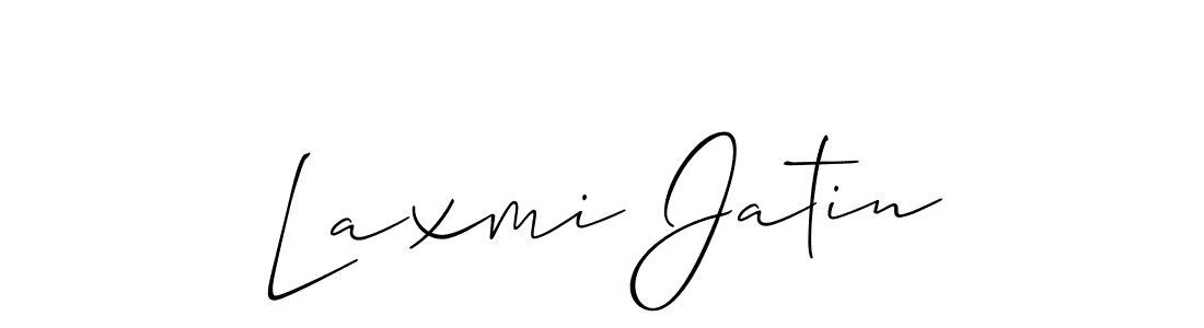Create a beautiful signature design for name Laxmi Jatin. With this signature (Allison_Script) fonts, you can make a handwritten signature for free. Laxmi Jatin signature style 2 images and pictures png