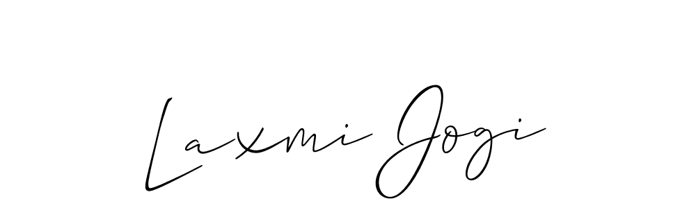 Use a signature maker to create a handwritten signature online. With this signature software, you can design (Allison_Script) your own signature for name Laxmi Jogi. Laxmi Jogi signature style 2 images and pictures png