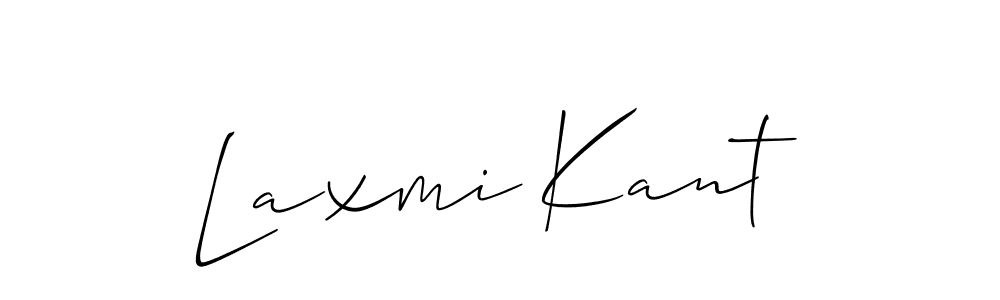 You should practise on your own different ways (Allison_Script) to write your name (Laxmi Kant) in signature. don't let someone else do it for you. Laxmi Kant signature style 2 images and pictures png