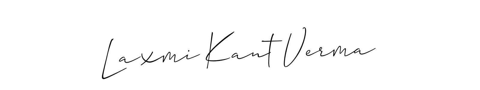 Use a signature maker to create a handwritten signature online. With this signature software, you can design (Allison_Script) your own signature for name Laxmi Kant Verma. Laxmi Kant Verma signature style 2 images and pictures png