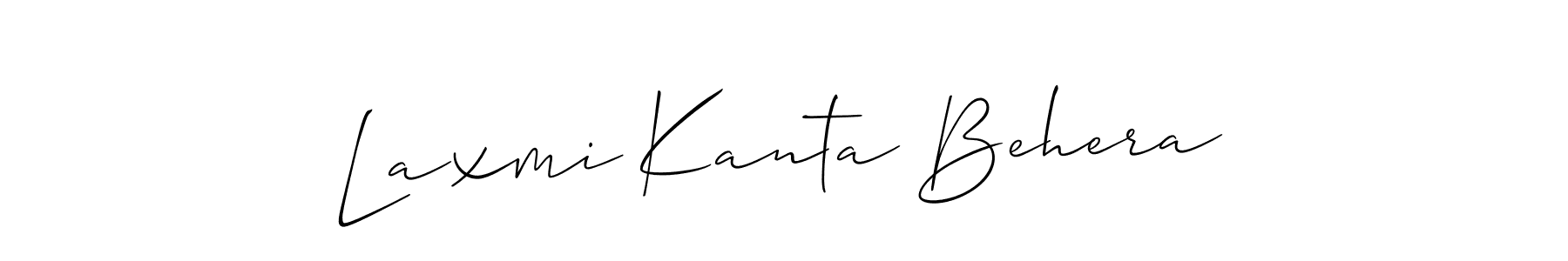 Use a signature maker to create a handwritten signature online. With this signature software, you can design (Allison_Script) your own signature for name Laxmi Kanta Behera. Laxmi Kanta Behera signature style 2 images and pictures png