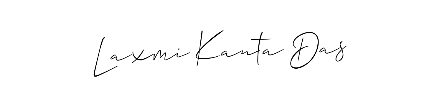 You should practise on your own different ways (Allison_Script) to write your name (Laxmi Kanta Das) in signature. don't let someone else do it for you. Laxmi Kanta Das signature style 2 images and pictures png
