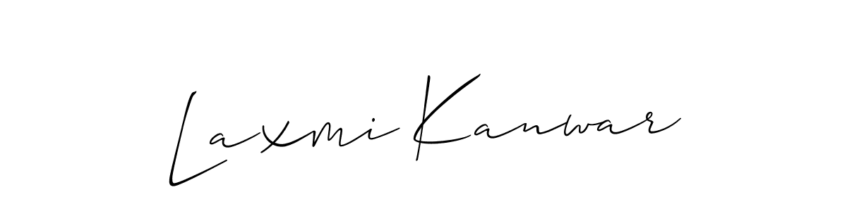Laxmi Kanwar stylish signature style. Best Handwritten Sign (Allison_Script) for my name. Handwritten Signature Collection Ideas for my name Laxmi Kanwar. Laxmi Kanwar signature style 2 images and pictures png