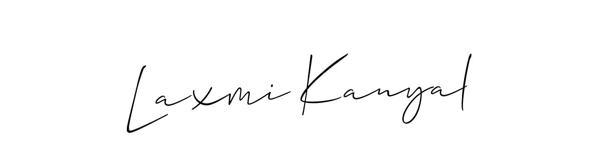 Make a beautiful signature design for name Laxmi Kanyal. Use this online signature maker to create a handwritten signature for free. Laxmi Kanyal signature style 2 images and pictures png