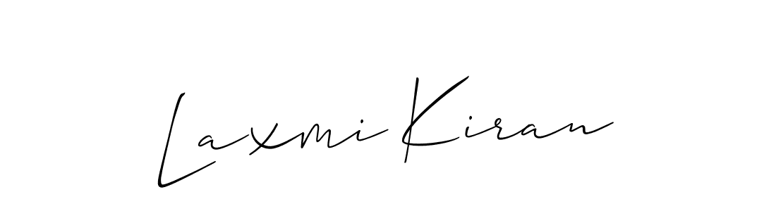 How to make Laxmi Kiran signature? Allison_Script is a professional autograph style. Create handwritten signature for Laxmi Kiran name. Laxmi Kiran signature style 2 images and pictures png