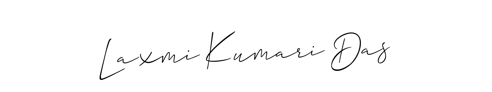 You should practise on your own different ways (Allison_Script) to write your name (Laxmi Kumari Das) in signature. don't let someone else do it for you. Laxmi Kumari Das signature style 2 images and pictures png