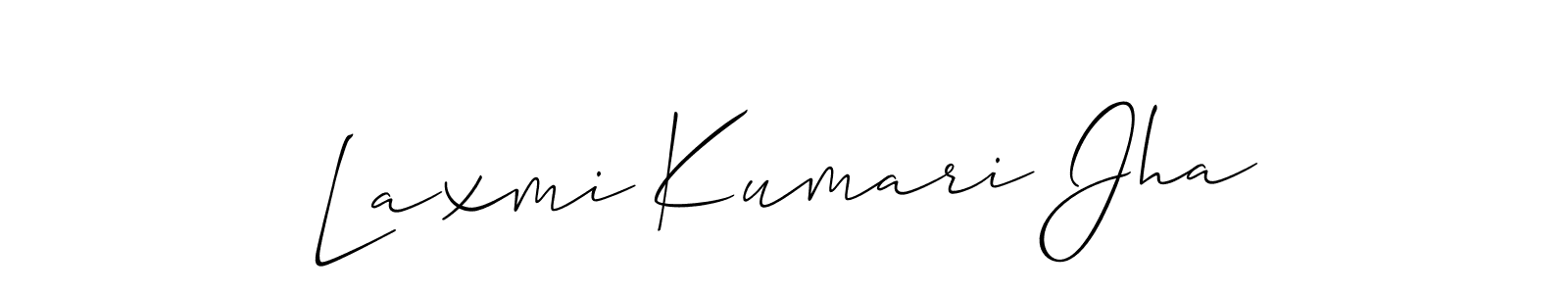 Laxmi Kumari Jha stylish signature style. Best Handwritten Sign (Allison_Script) for my name. Handwritten Signature Collection Ideas for my name Laxmi Kumari Jha. Laxmi Kumari Jha signature style 2 images and pictures png