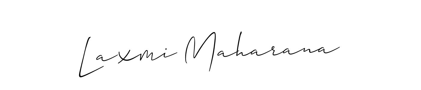 Make a beautiful signature design for name Laxmi Maharana. With this signature (Allison_Script) style, you can create a handwritten signature for free. Laxmi Maharana signature style 2 images and pictures png