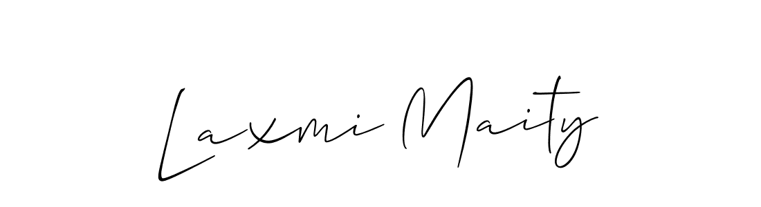 Make a short Laxmi Maity signature style. Manage your documents anywhere anytime using Allison_Script. Create and add eSignatures, submit forms, share and send files easily. Laxmi Maity signature style 2 images and pictures png