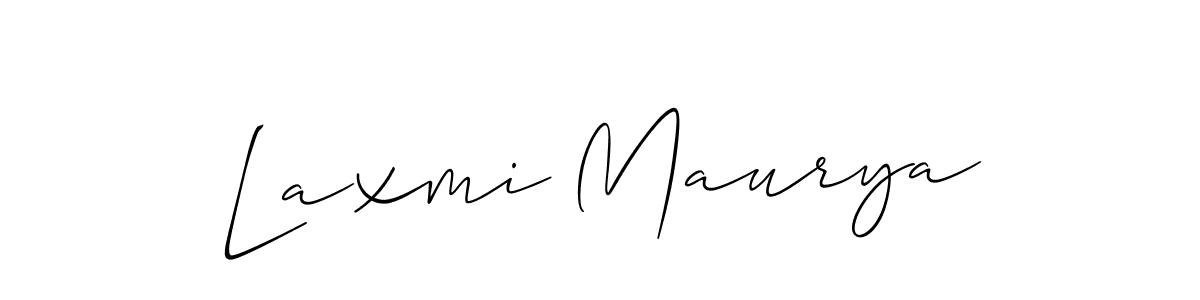 Make a beautiful signature design for name Laxmi Maurya. With this signature (Allison_Script) style, you can create a handwritten signature for free. Laxmi Maurya signature style 2 images and pictures png