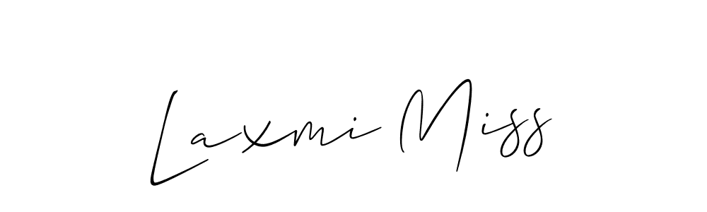 Also we have Laxmi Miss name is the best signature style. Create professional handwritten signature collection using Allison_Script autograph style. Laxmi Miss signature style 2 images and pictures png