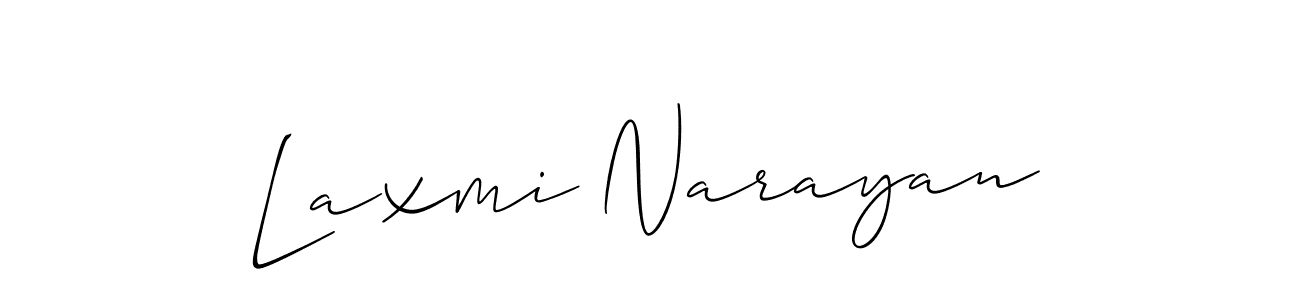 Design your own signature with our free online signature maker. With this signature software, you can create a handwritten (Allison_Script) signature for name Laxmi Narayan. Laxmi Narayan signature style 2 images and pictures png