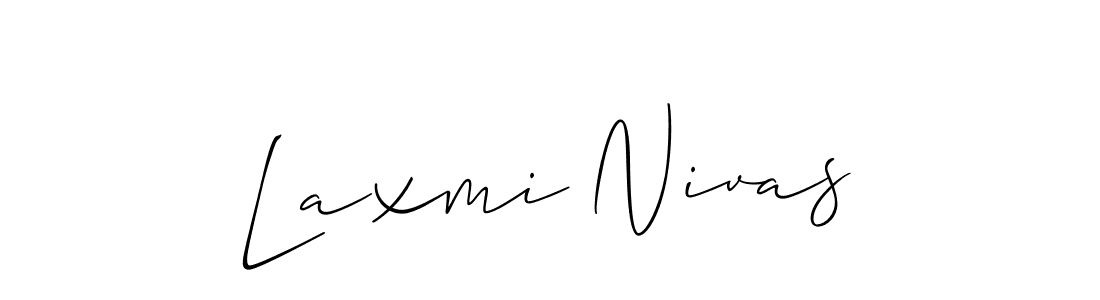 Also we have Laxmi Nivas name is the best signature style. Create professional handwritten signature collection using Allison_Script autograph style. Laxmi Nivas signature style 2 images and pictures png