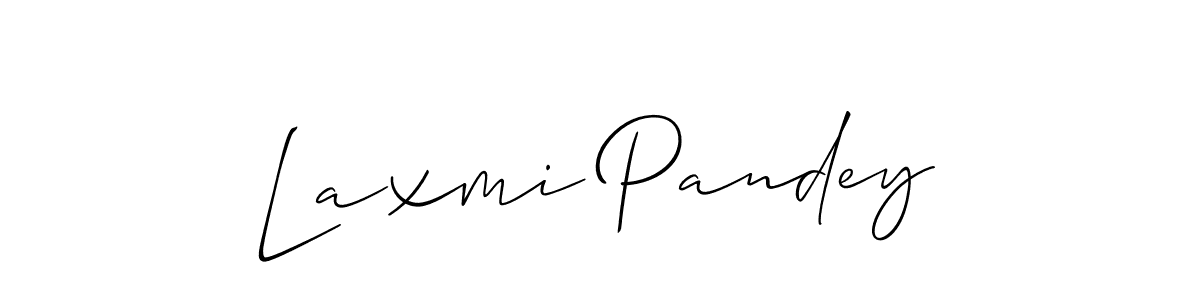 The best way (Allison_Script) to make a short signature is to pick only two or three words in your name. The name Laxmi Pandey include a total of six letters. For converting this name. Laxmi Pandey signature style 2 images and pictures png