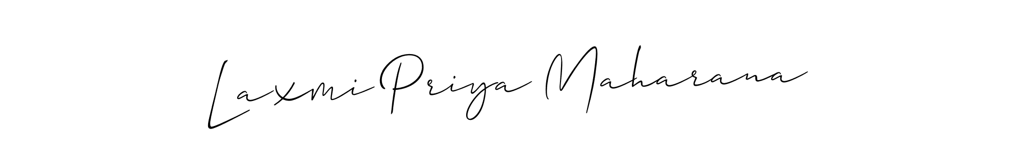 How to Draw Laxmi Priya Maharana signature style? Allison_Script is a latest design signature styles for name Laxmi Priya Maharana. Laxmi Priya Maharana signature style 2 images and pictures png