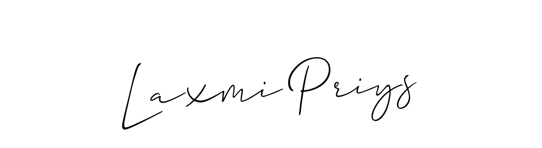 if you are searching for the best signature style for your name Laxmi Priys. so please give up your signature search. here we have designed multiple signature styles  using Allison_Script. Laxmi Priys signature style 2 images and pictures png