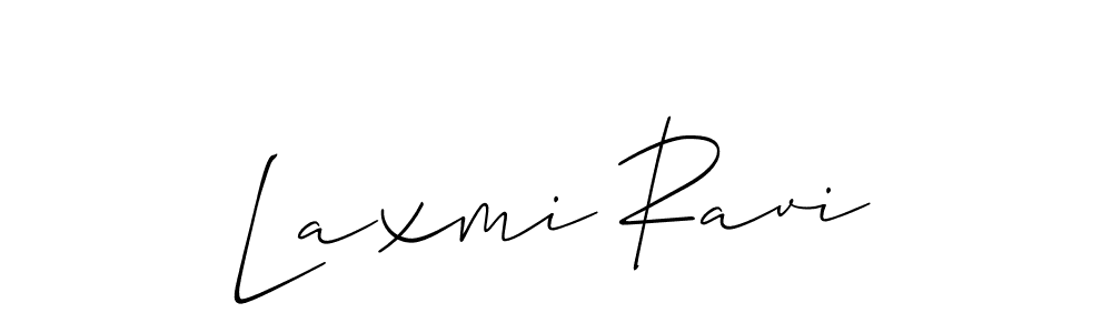 How to make Laxmi Ravi name signature. Use Allison_Script style for creating short signs online. This is the latest handwritten sign. Laxmi Ravi signature style 2 images and pictures png