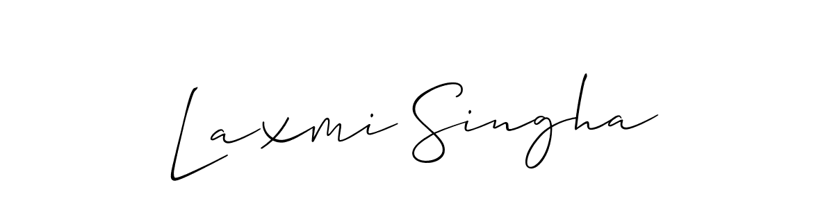 Also we have Laxmi Singha name is the best signature style. Create professional handwritten signature collection using Allison_Script autograph style. Laxmi Singha signature style 2 images and pictures png