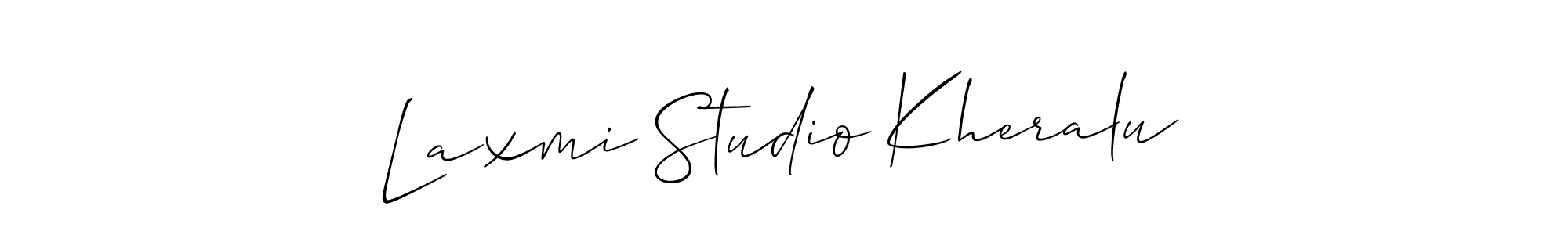 Use a signature maker to create a handwritten signature online. With this signature software, you can design (Allison_Script) your own signature for name Laxmi Studio Kheralu. Laxmi Studio Kheralu signature style 2 images and pictures png