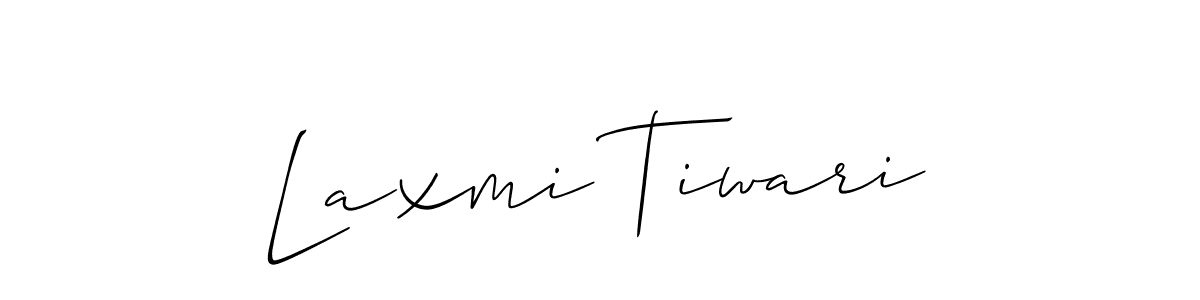 Use a signature maker to create a handwritten signature online. With this signature software, you can design (Allison_Script) your own signature for name Laxmi Tiwari. Laxmi Tiwari signature style 2 images and pictures png