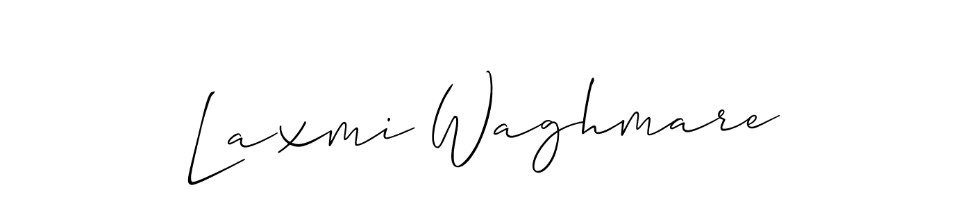 How to make Laxmi Waghmare name signature. Use Allison_Script style for creating short signs online. This is the latest handwritten sign. Laxmi Waghmare signature style 2 images and pictures png
