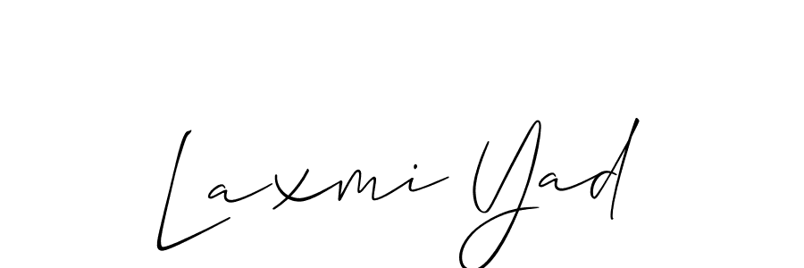 Laxmi Yad stylish signature style. Best Handwritten Sign (Allison_Script) for my name. Handwritten Signature Collection Ideas for my name Laxmi Yad. Laxmi Yad signature style 2 images and pictures png