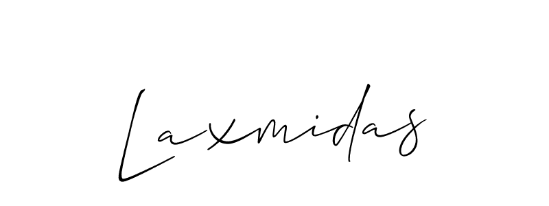 Allison_Script is a professional signature style that is perfect for those who want to add a touch of class to their signature. It is also a great choice for those who want to make their signature more unique. Get Laxmidas name to fancy signature for free. Laxmidas signature style 2 images and pictures png