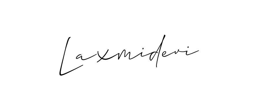 Design your own signature with our free online signature maker. With this signature software, you can create a handwritten (Allison_Script) signature for name Laxmidevi. Laxmidevi signature style 2 images and pictures png