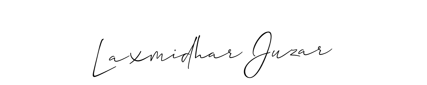 Also we have Laxmidhar Juzar name is the best signature style. Create professional handwritten signature collection using Allison_Script autograph style. Laxmidhar Juzar signature style 2 images and pictures png