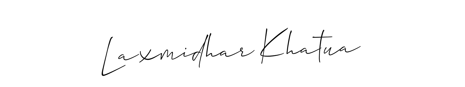 It looks lik you need a new signature style for name Laxmidhar Khatua. Design unique handwritten (Allison_Script) signature with our free signature maker in just a few clicks. Laxmidhar Khatua signature style 2 images and pictures png